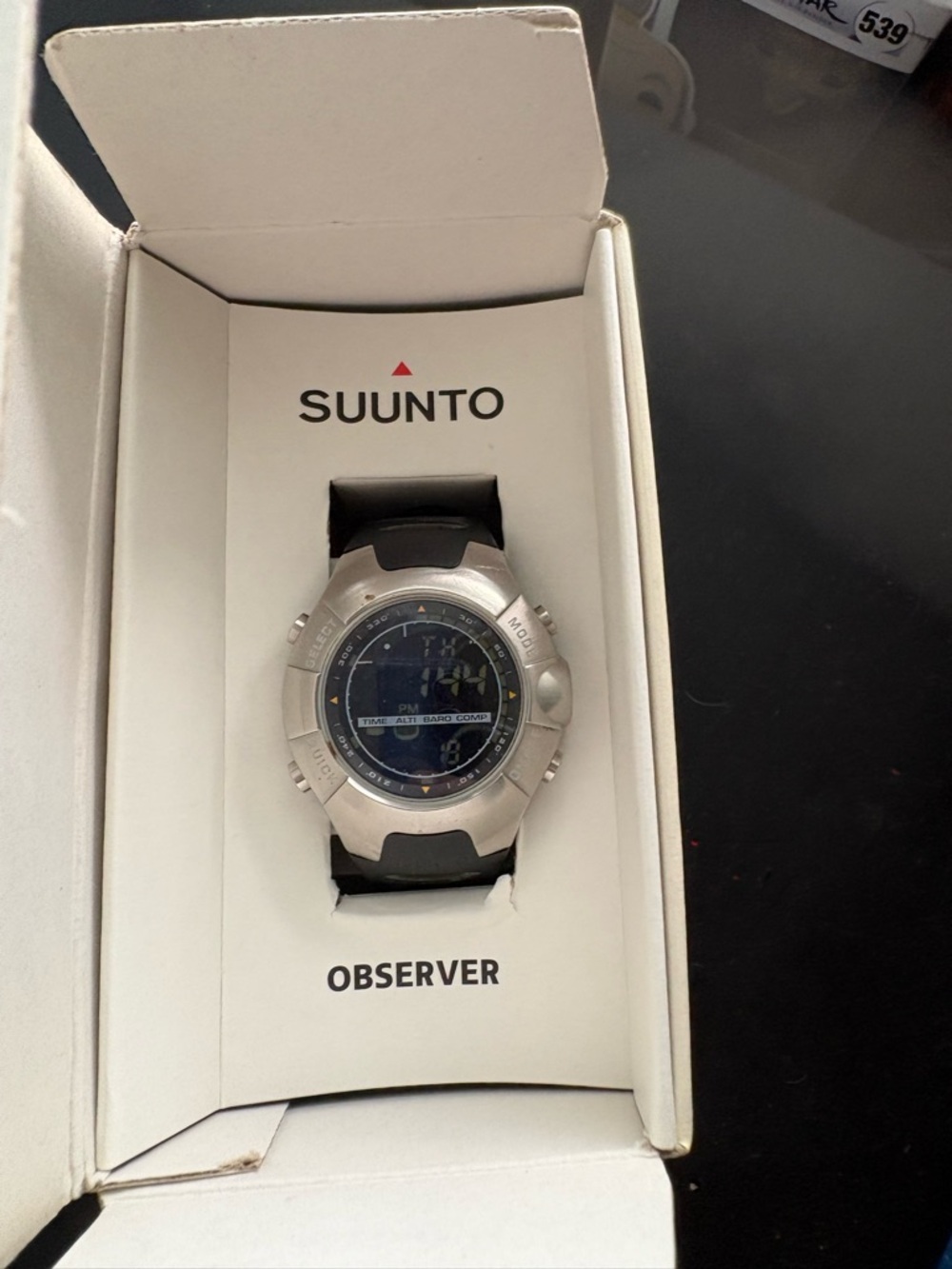 Suunto Observer Men's Watch Black/Silver Tone Baro Alti Compass